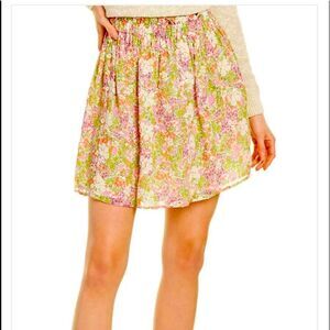 Leyden Floral Skirt - Pink and Green